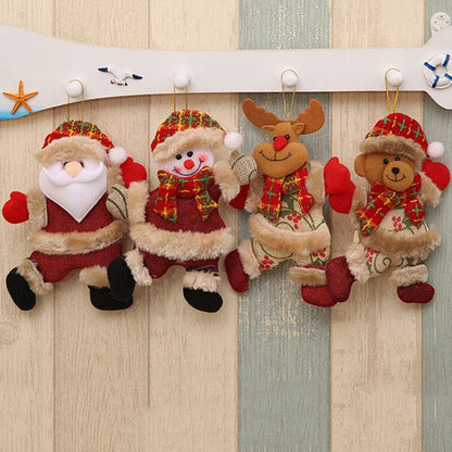 Merry Christmas Ornaments DIY Xmas Gift Santa Claus Snowman Tree Pendant Doll Hang Decoration for Home Noel Natal Happy New Year