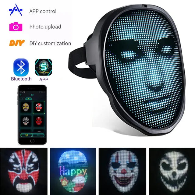 LED Face Mask for Halloween