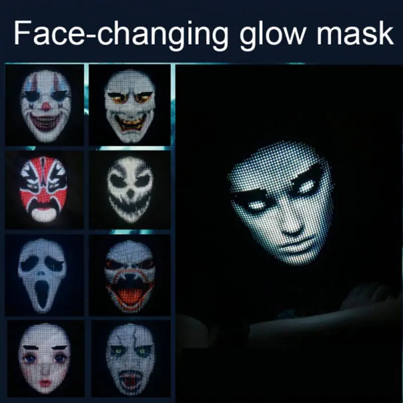 LED Face Mask for Halloween
